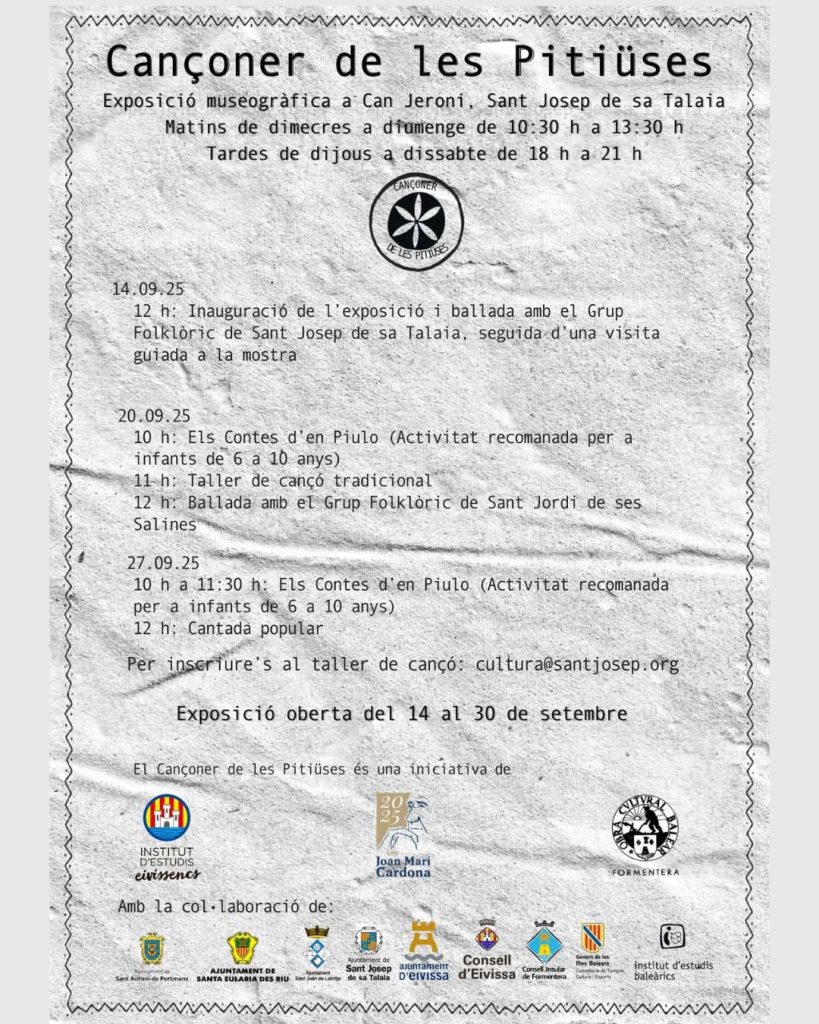 Exposició: Cançoner de les Pitiüses