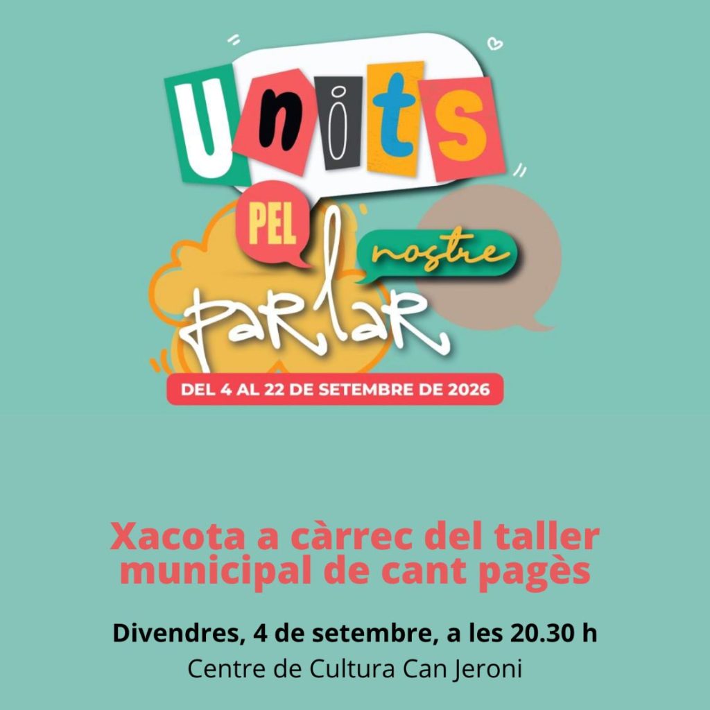 Xacota a càrrec del taller municipal de cant pagès